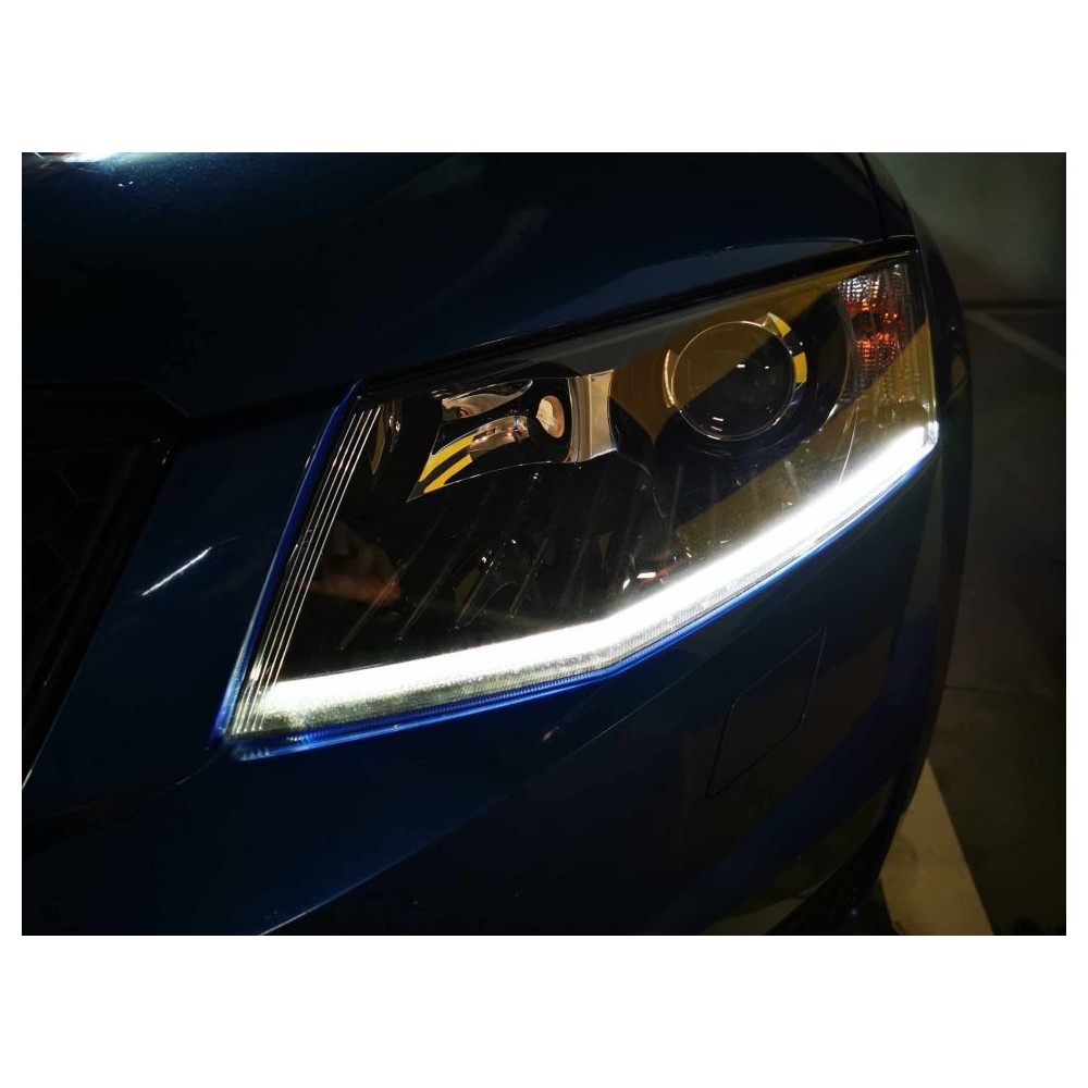 Światłowód DRL LED Skoda Octavia III 3 przedlift 13-17
