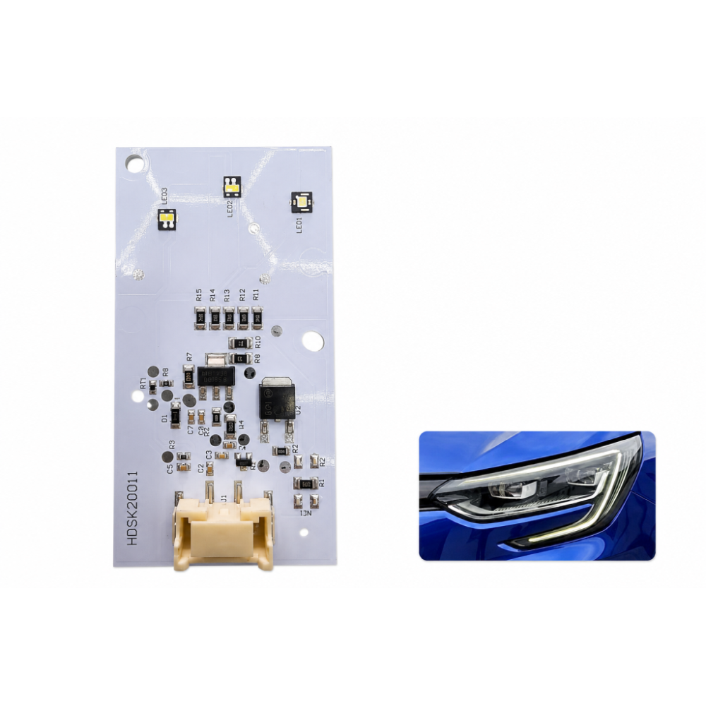 Moduł płytka LED DRL dzienne Renault Megane IV PURE LED/ZWYKŁA 16-21 PRZED LIFTEM