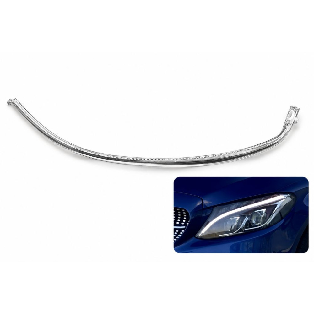 Światłowód LED DRL Mercedes C klasa W205 2014-2018